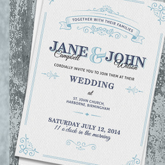 best prices for A6 One Sided Textured Invites